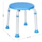 Flash Furniture HERCULES Adjustable Bath & Shower Stool w/Height-Adjust Frame, 300 lbs. Static Wght Capacity, Blue DC-HY3400L-BLU-GG - alternate 3